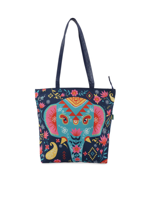 

Chumbak Multicoloured Printed Tote Bag, Multi