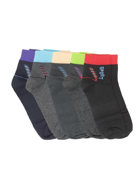 

Dollar Men Pack of 5 Assorted Ankle-Length Socks
