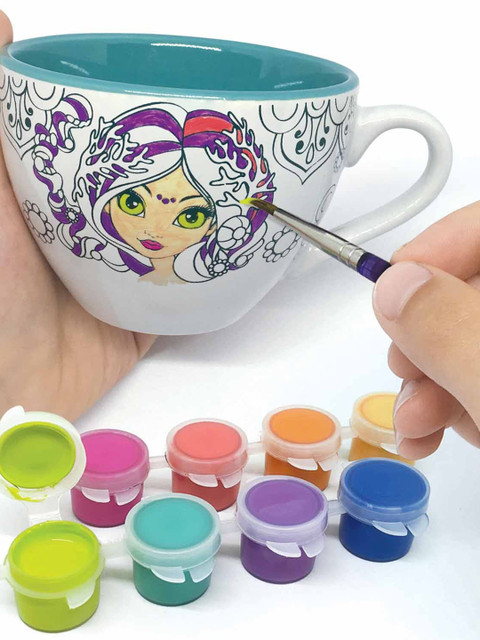 

Nebulous Stars Kids Multi-Coloured Porcelain Painting Do-It-Yourself Kit