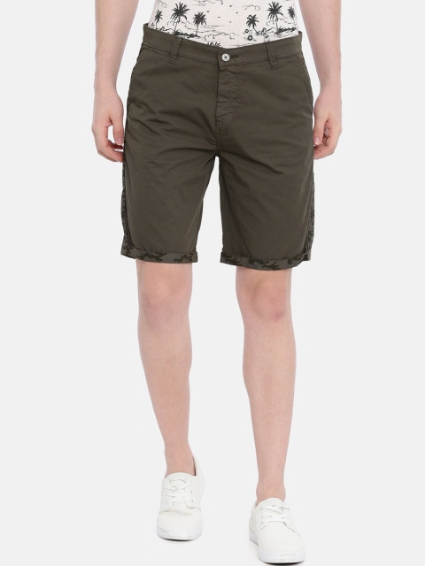 

Classic Polo Men Green Solid Slim Fit Regular Shorts