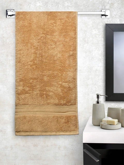 

Trident Unisex Gold-Coloured Solid Classic Plus Anti Microbial 525 GSM Bath Towel