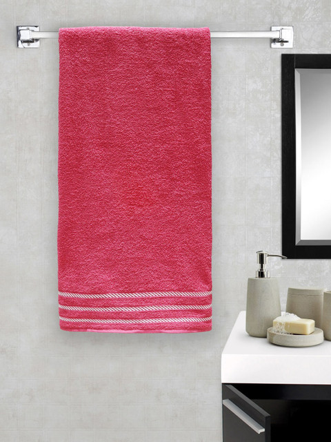 

Trident Set of 2 Comfort Living 380 GSM Bath Towels, Pink