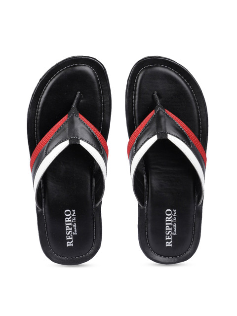 

Respiro Men Black & Red Colourblocked Thong Flip-Flops