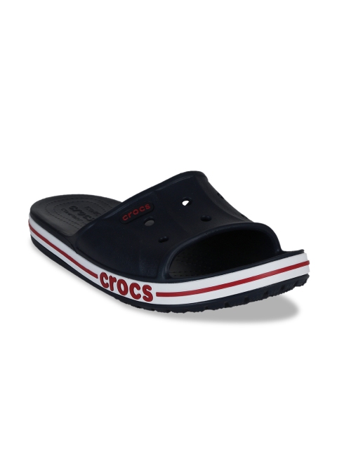 

Crocs Unisex Blue & Red Solid Croslite Sliders