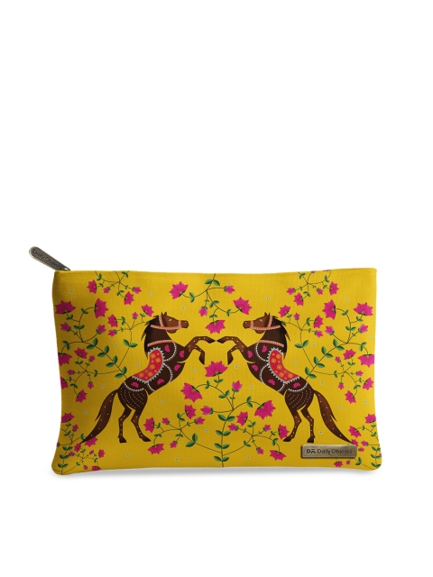 

DailyObjects Women Yellow Horse Duo Printed Pouch
