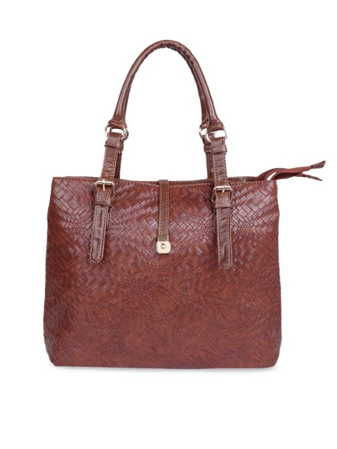 

Lychee bags Brown Textured Tote Bag
