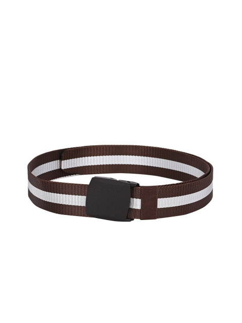 

Calvadoss Men Brown & White Striped Belt