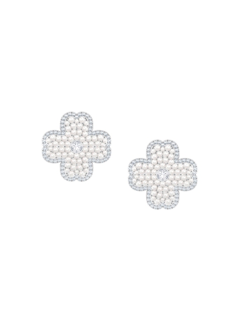 

SWAROVSKI Rhodium-Plated & White Deary Pearl Studs