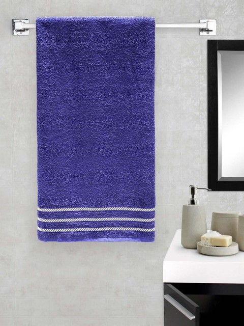 

Trident Blue 2 Pcs Solid Comfort Living 380 GSM Towel Set