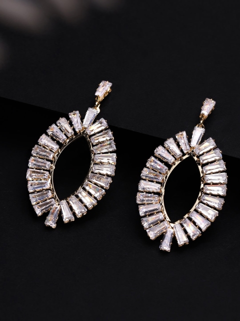 

TOKYO TALKIES X rubans FASHION ACCESSORIES Gold-Plated Oval Drop Earrings