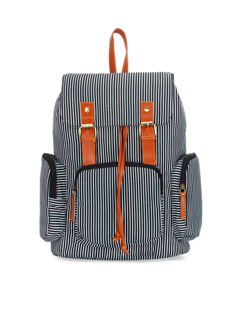 

Lychee bags Women Black Striped Backpack