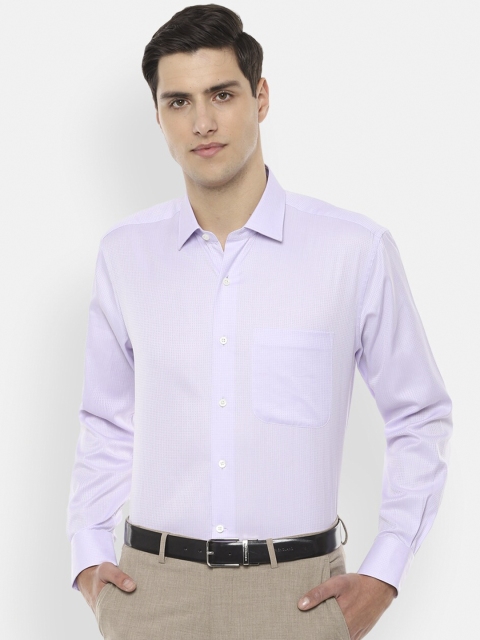 

Luxure by Louis Philippe Men Purple Regular Fit Solid Formal Shirt