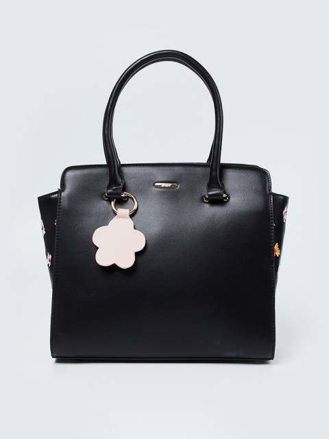 

Ginger by Lifestyle Black Solid Handheld Bag