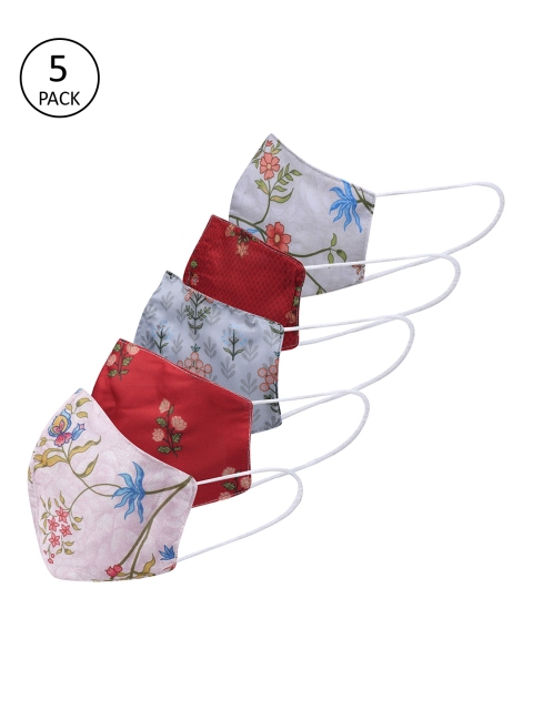 

Be Indi Women Pack Of 5 3-Ply Outdoor Mask, Multi