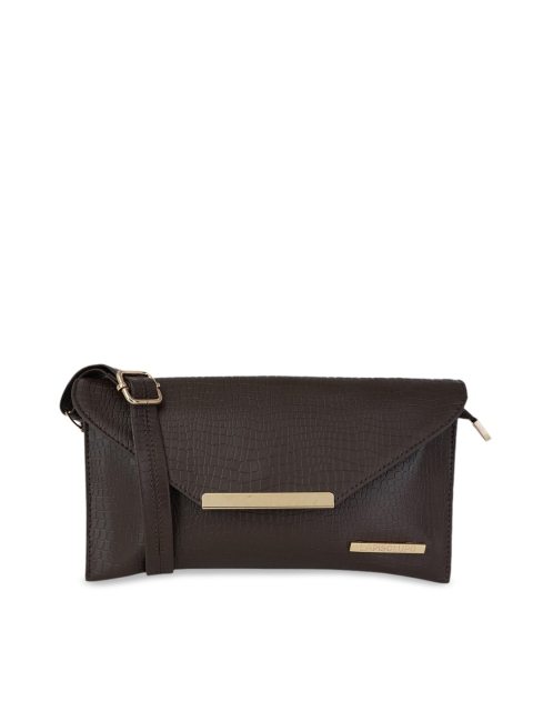 

Lapis O Lupo Brown Textured Sling Bag