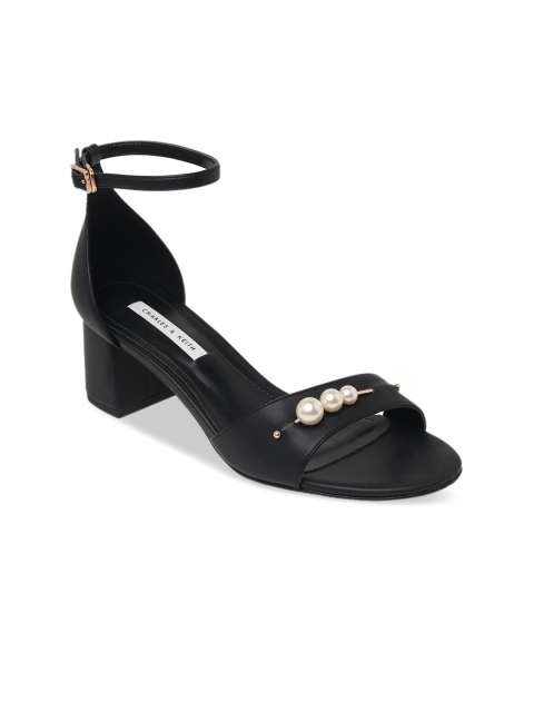 

CHARLES & KEITH Women Black Embellished Sandals