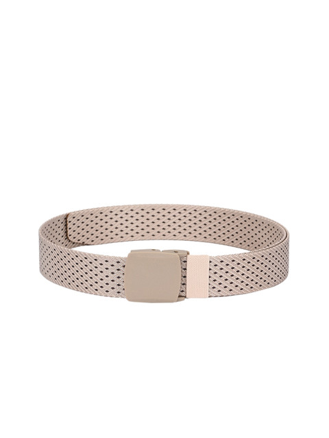 

Calvadoss Men Beige & Black Woven Design Belt