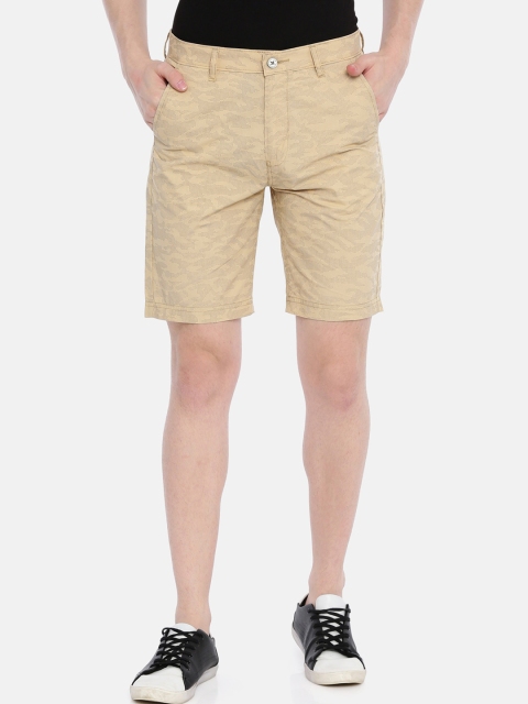 

Classic Polo Men Beige Camouflage Printed Slim Fit Chino Shorts