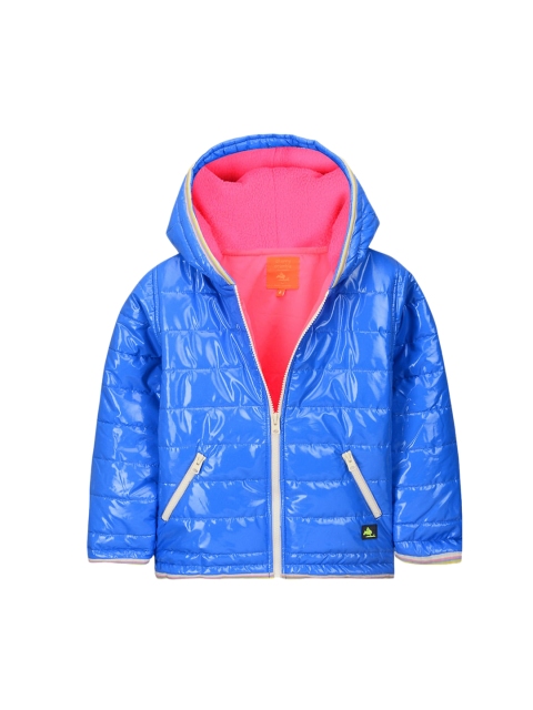 

Cherry Crumble Unisex Kids Blue Solid Puffer Jacket