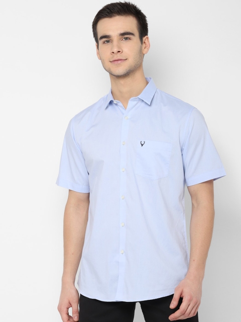 

Allen Solly Men Blue Slim Fit Solid Casual Shirt