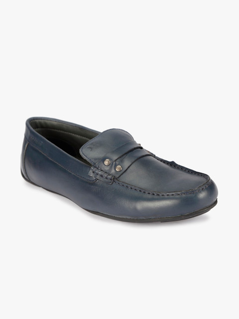

ATTILIO by Ruosh Men Blue Leather Driving Shoes