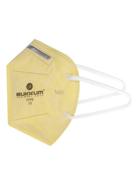 

BUKKUM Unisex Yellow 3-Ply Outdoor N95 Reusable Masks