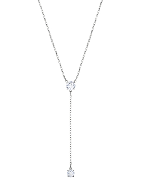 

SWAROVSKI Silver Rhodium-Plated Crystals Necklace, White
