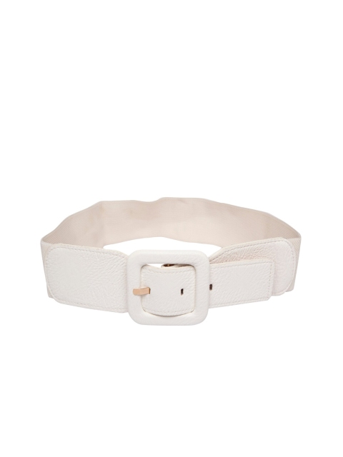 

Mali Fionna Women White Textured Belt