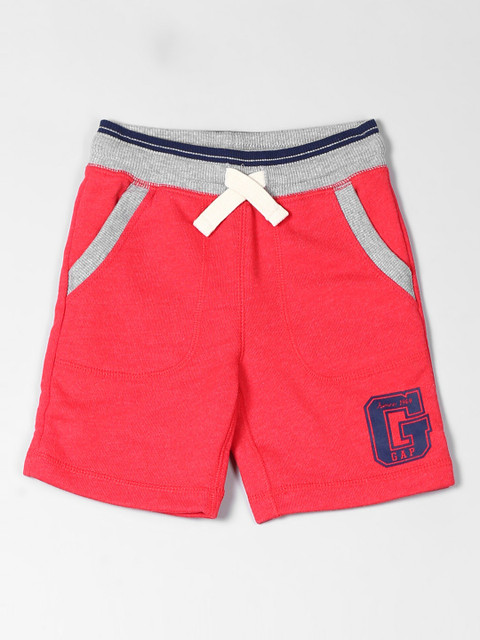 

GAP Boys Red Solid Regular Fit Regular Shorts