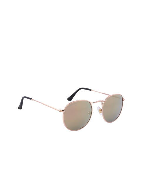 

ROYAL SON Unisex UV Protected Round Sunglasses RS0032AV-C1, Yellow