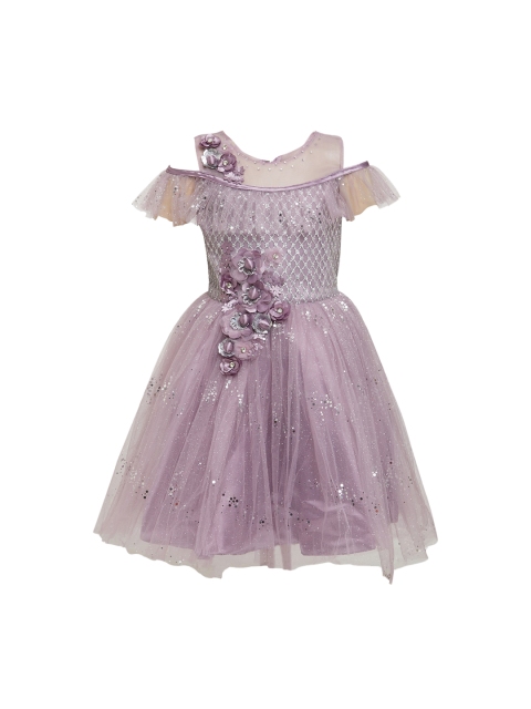 

BETTY Girls Purple Embellished Fit and Flare Dress