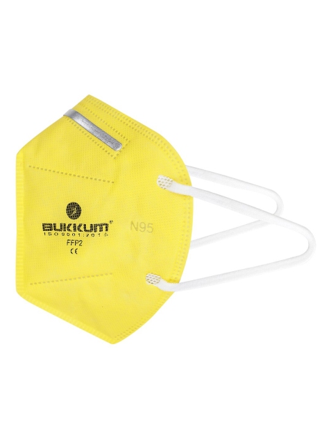 

BUKKUM Unisex Yellow 3-Ply Reusable N95 Mask