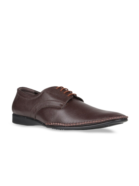 

Regal Men Brown Solid Leather Formal Derbys
