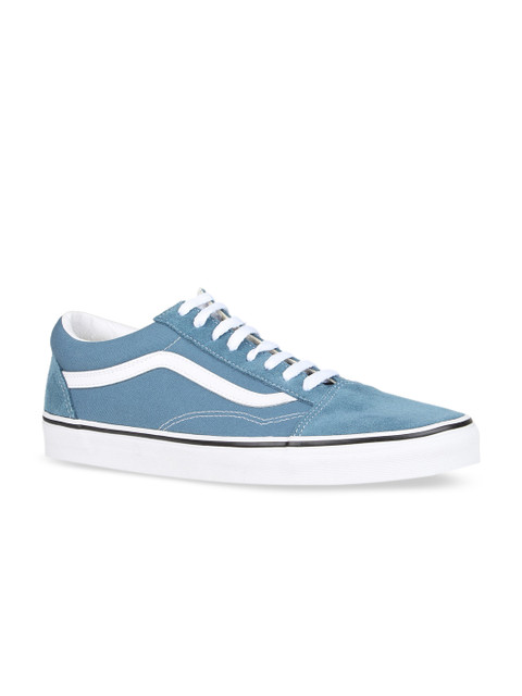 

Vans Unisex Blue & White Solid Sneakers