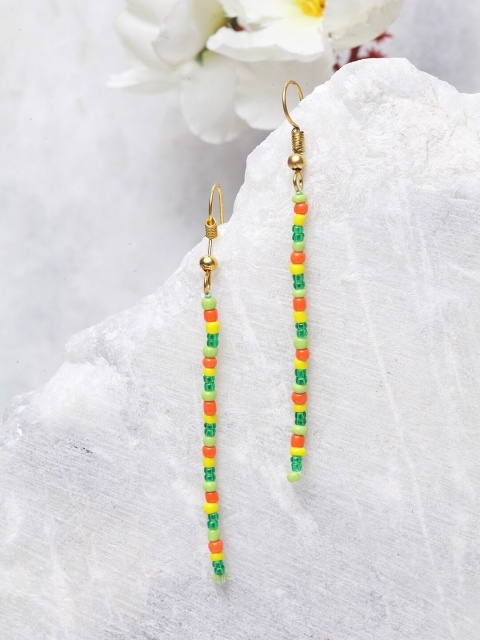 

DUGRISTYLE Gold-Plated Contemporary Drop Earrings, Multi