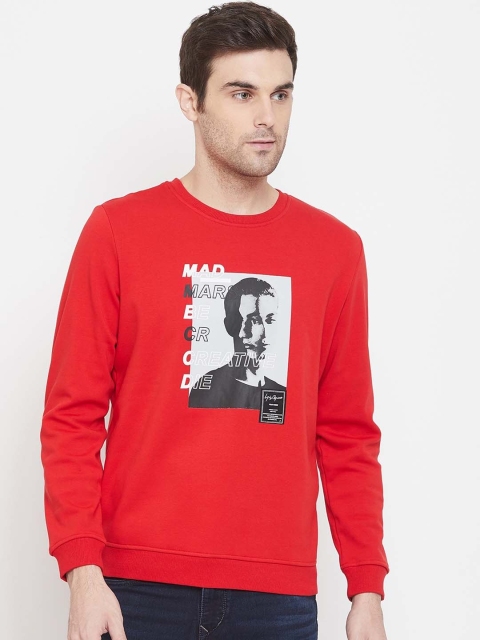

Crimsoune Club Men Red Printed Sweatshirt