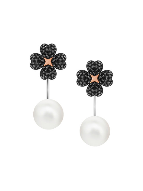 

SWAROVSKI Black LATISHA Floral Shaped LATISHA Drop Earrings