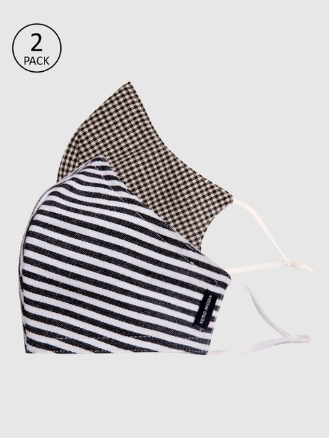 

Vero Moda Women 2 Pcs 3-Ply Anti-Bacterial Reusable Outdoor Masks, Black