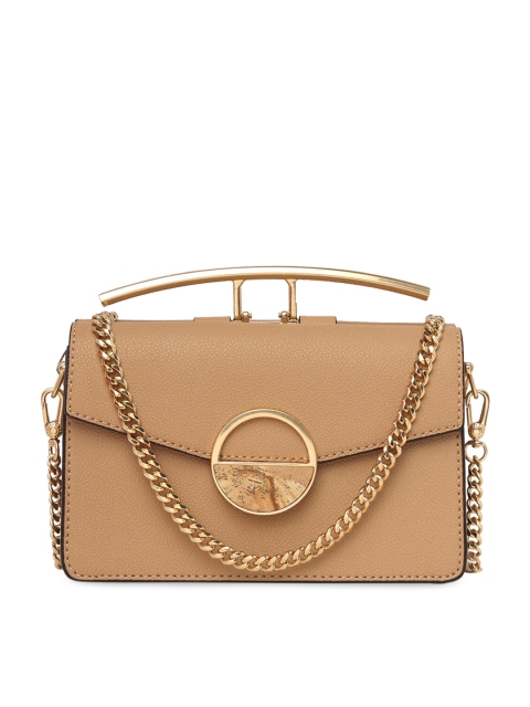 

CHARLES & KEITH Beige Solid Satchel