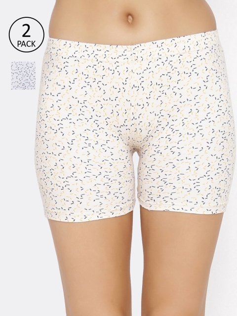 

Lady Lyka Women Pack Of 2 Printed Boy Shorts C-SHORT-PT-14-15, Grey