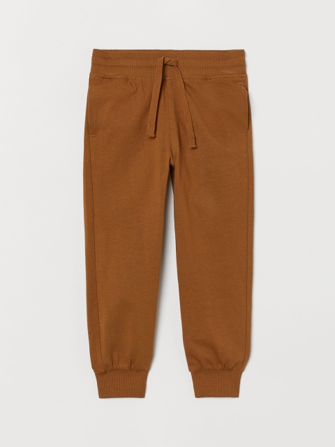

H&M Boys Brown Cotton Jersey Joggers