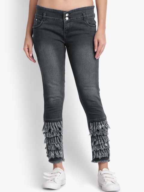 

Perfect Outlet Women Grey Skinny Fit High-Rise Clean Look Jeans