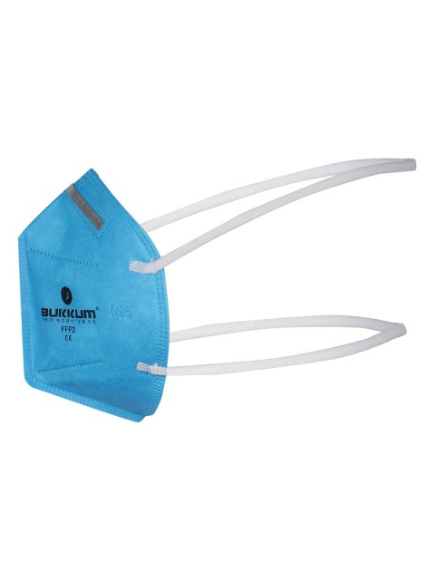 

BUKKUM Unisex Single 3-Ply Reusable Outdoor Valved Mask, Blue