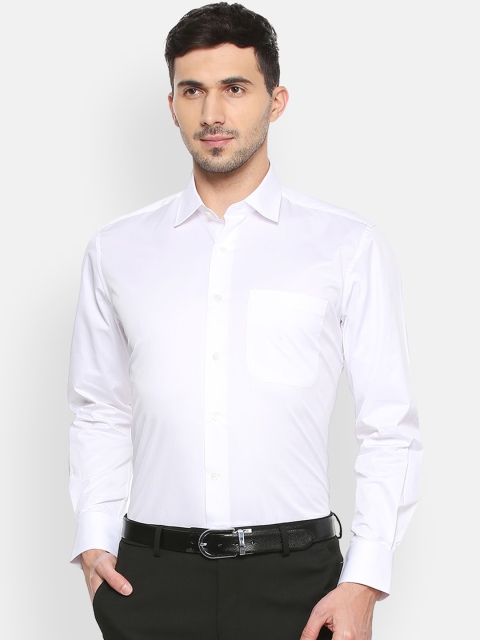 

Luxure by Louis Philippe Men White Slim Fit Solid Formal Shirt