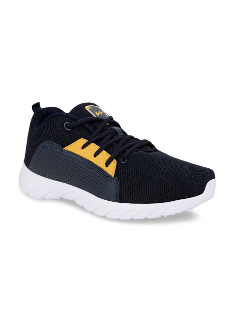 

Campus Men Navy Blue & Yellow Mesh Running Shoes