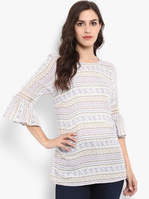 

Aditi Wasan Women White Printed Top