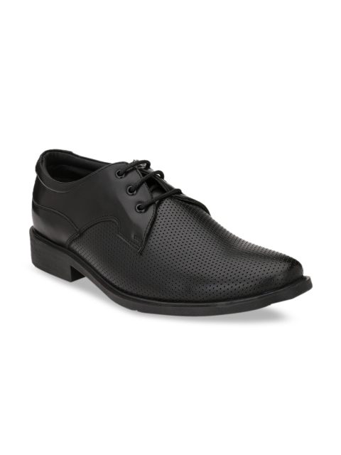 

Rodolfo Darrell Men Black Textured Formal Derbys