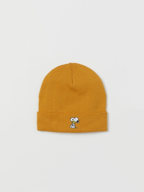 

H&M Yellow Embroidered Motif Hat
