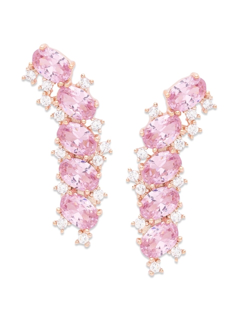 

Globus Rose-Gold Plated Pink Classic Studs