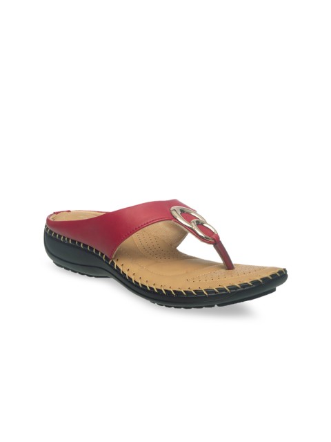

Khadims Women Maroon Solid Comfort Heels